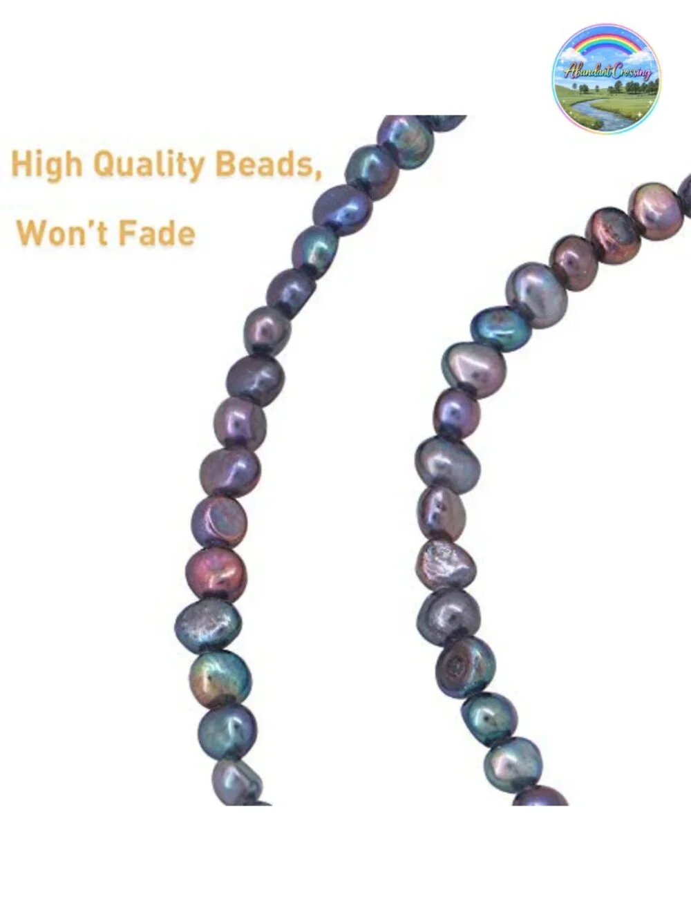 Freshwater Pearl Lanyard for ID Badges with Lobster Clasp